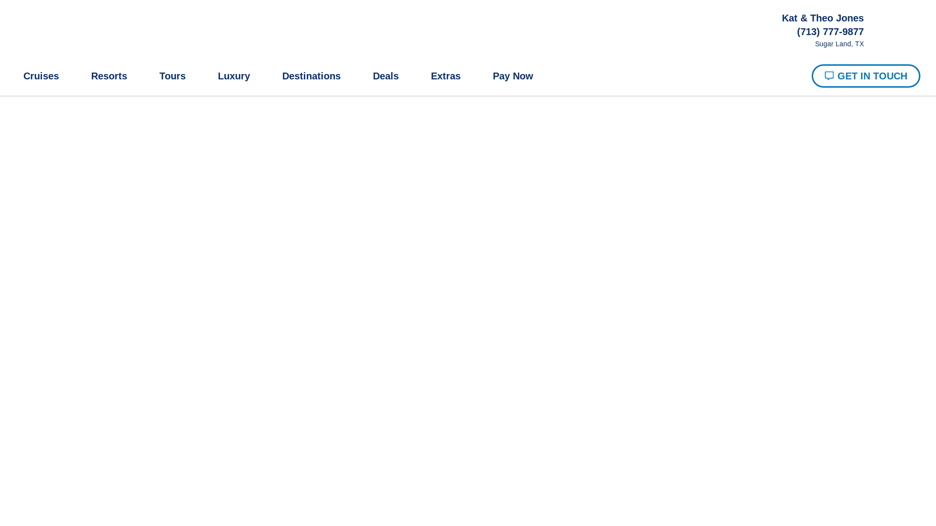 website screenshot of https://geauxviptravels.com/