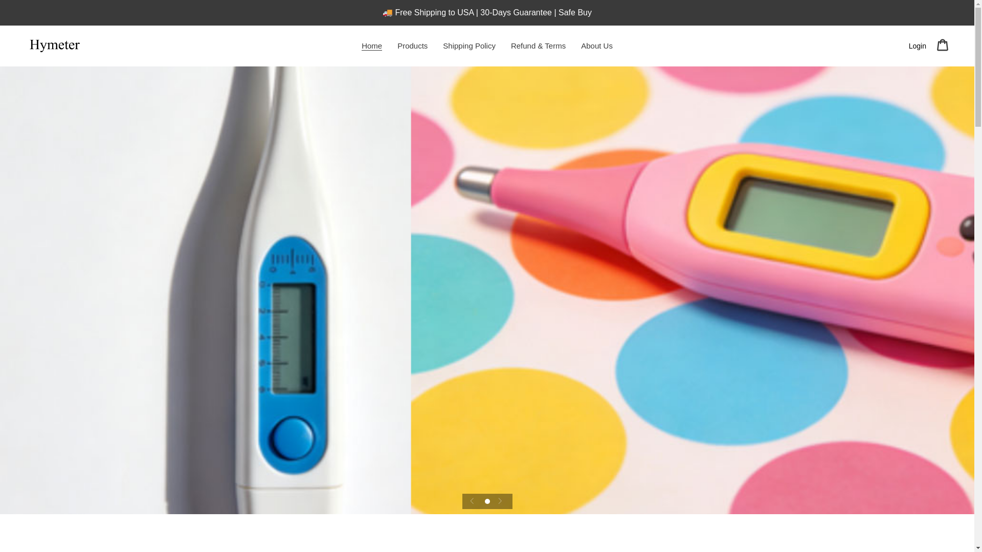 website screenshot of https://hymeter-shop.online/