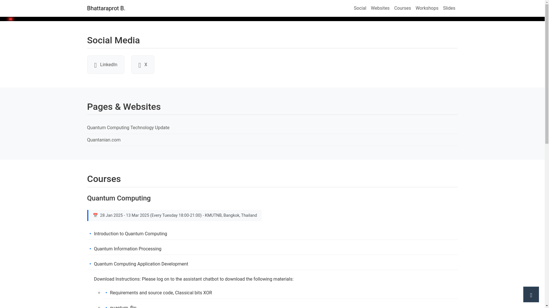 website screenshot of https://bhatta.pages.dev/