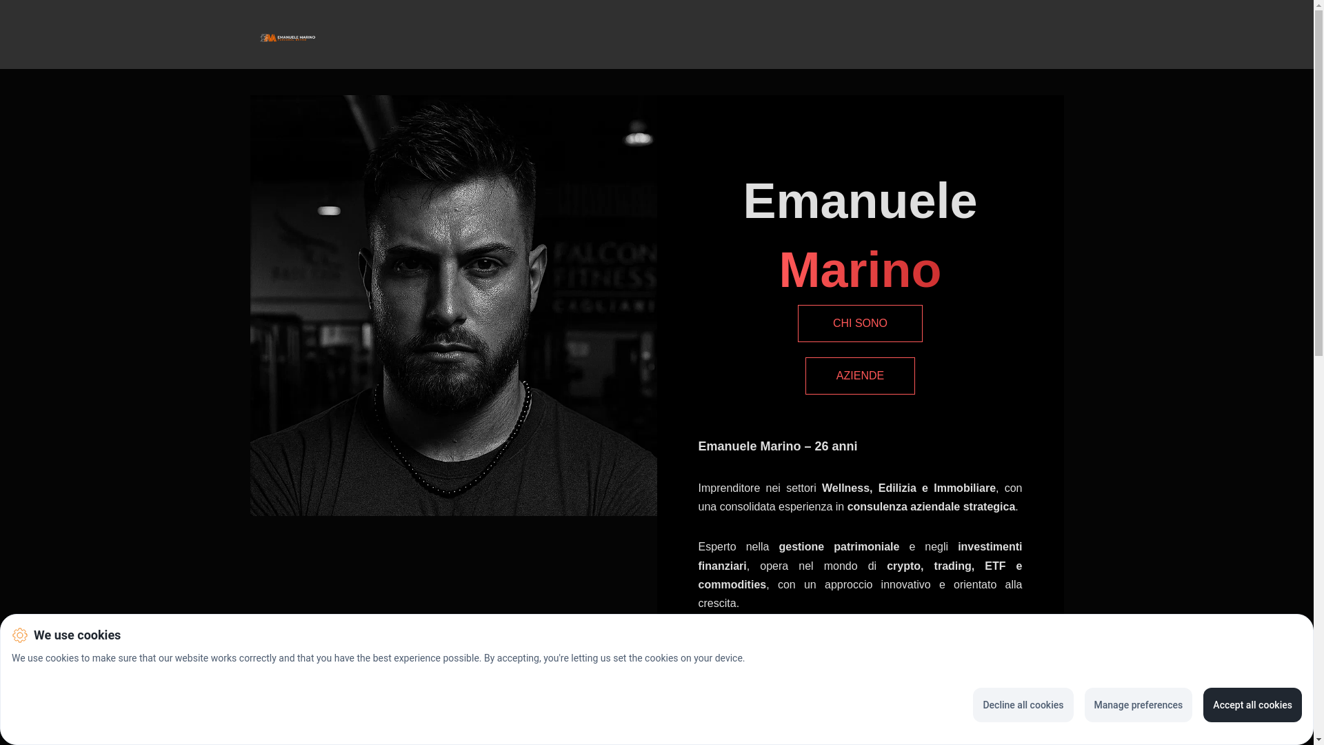 website screenshot of https://emanuelemarino.net/