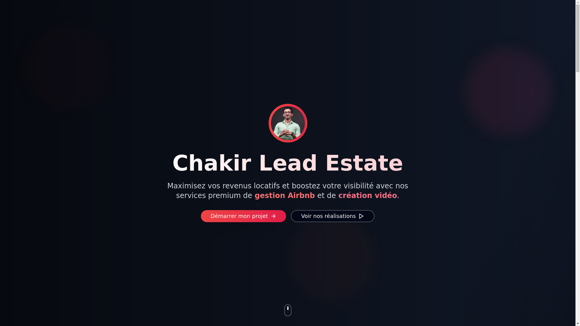 website screenshot of https://chakirleadestate.com/