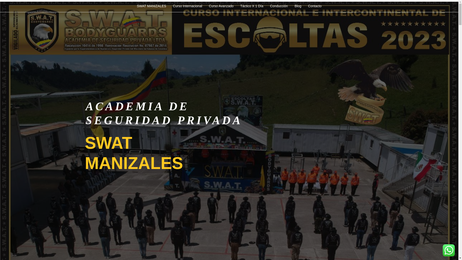 website screenshot of https://swatmanizales.com/