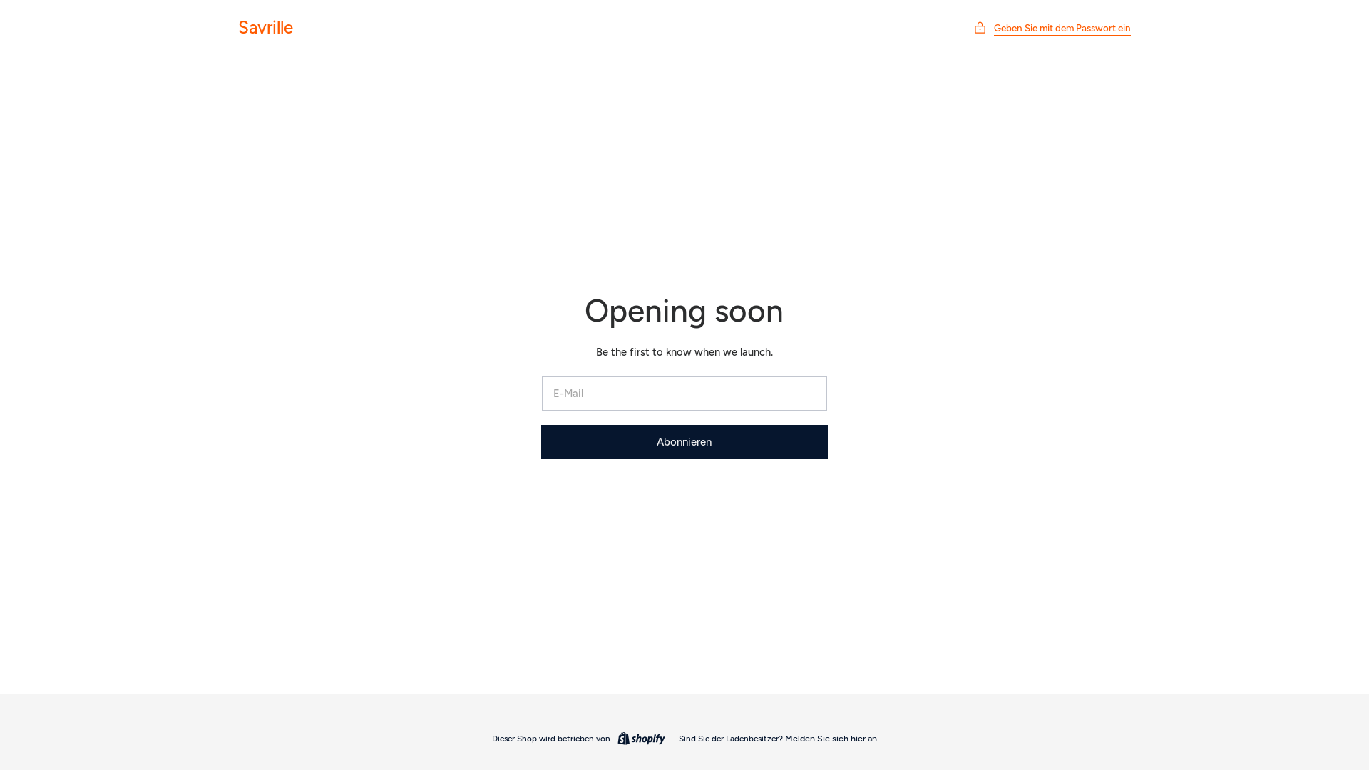 website screenshot of https://savrille.com/