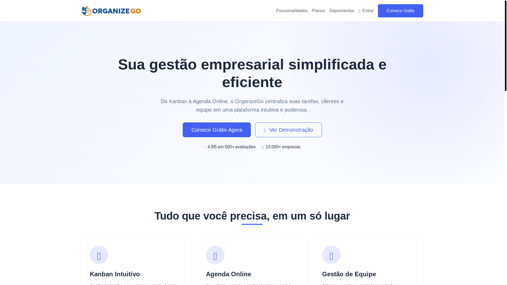 website screenshot of https://agenda.bz/