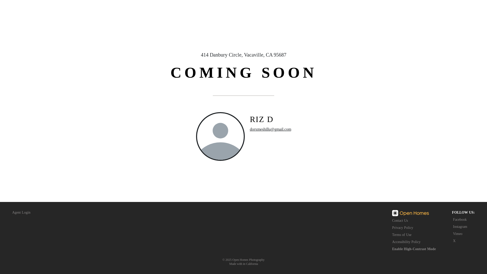 website screenshot of https://414danbury.com/