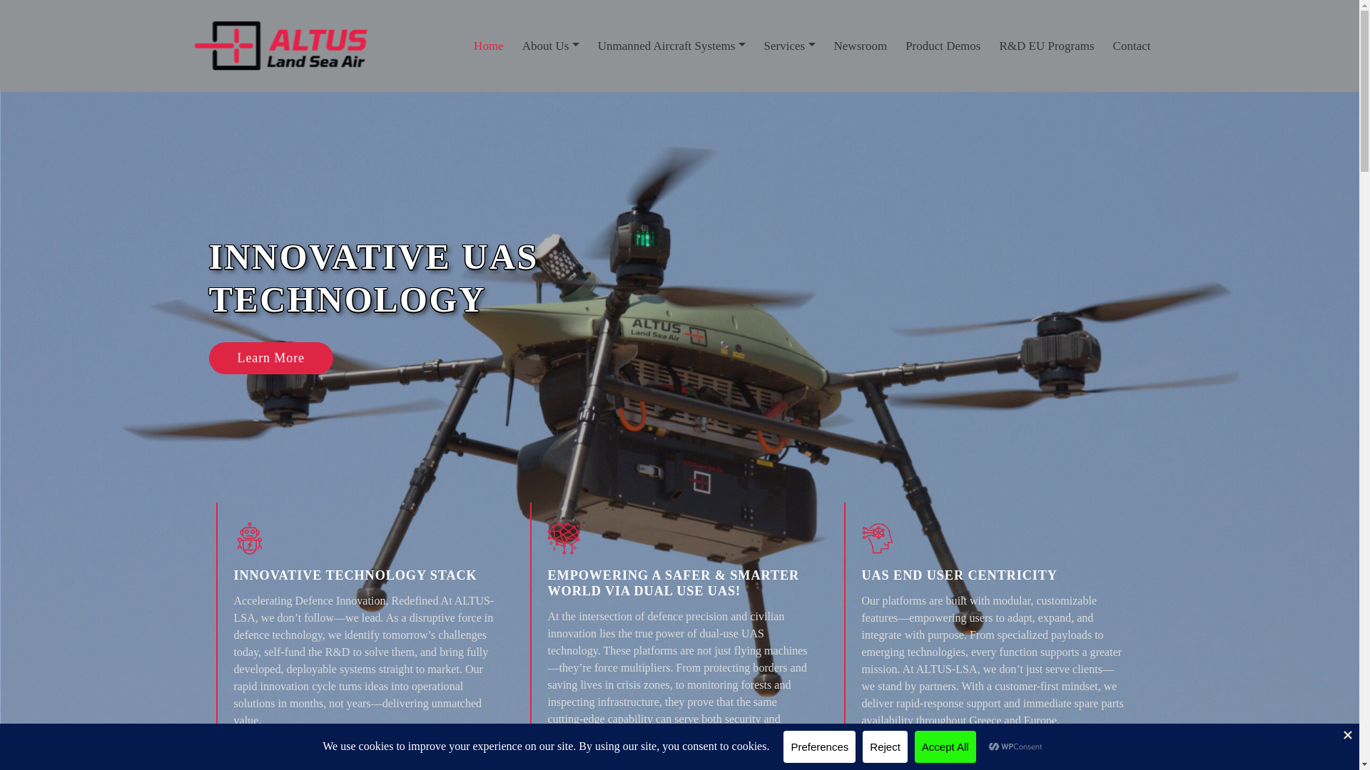 website screenshot of https://altus-lsa.com/
