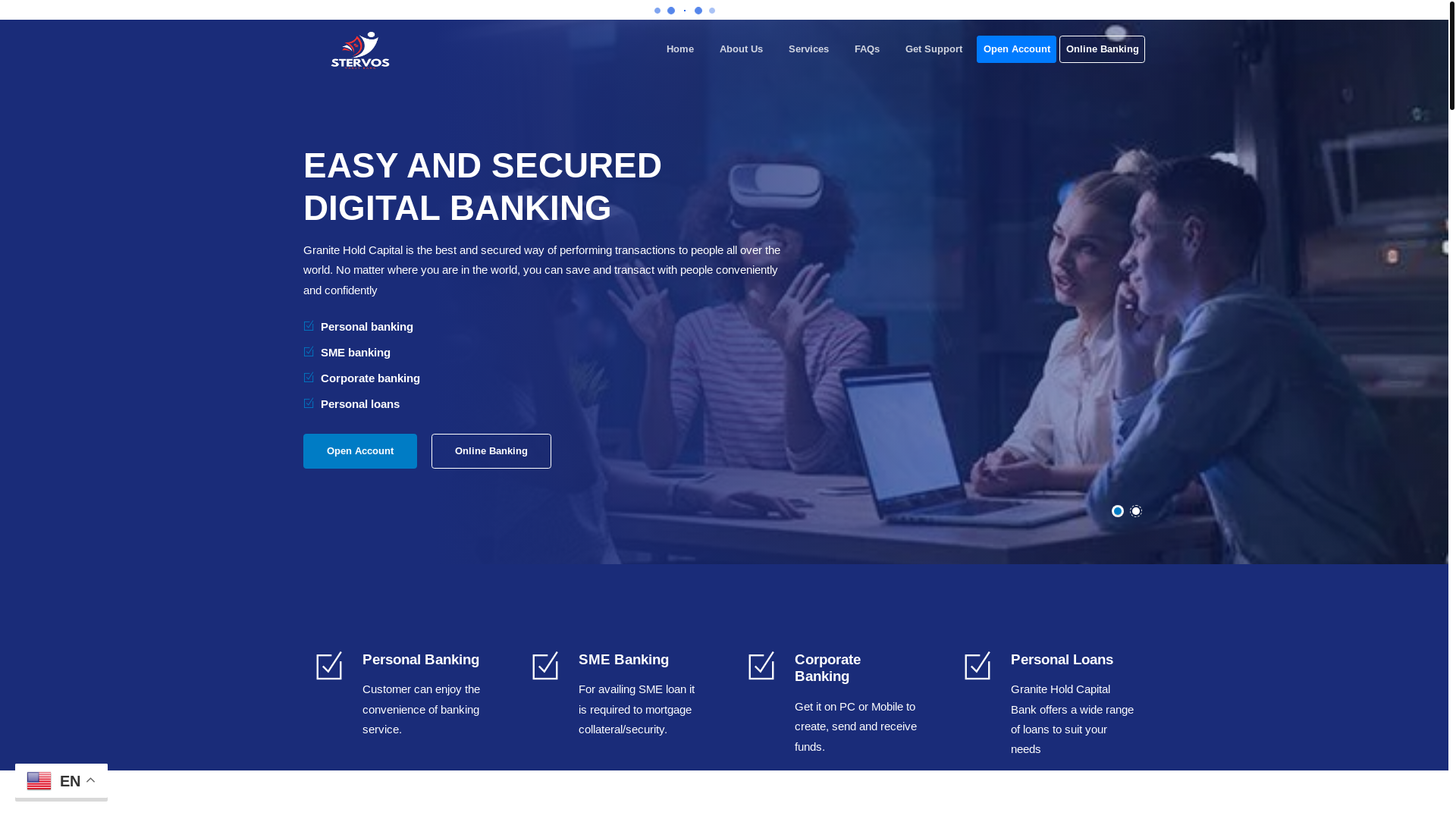website screenshot of https://graniteholdcapital.us/