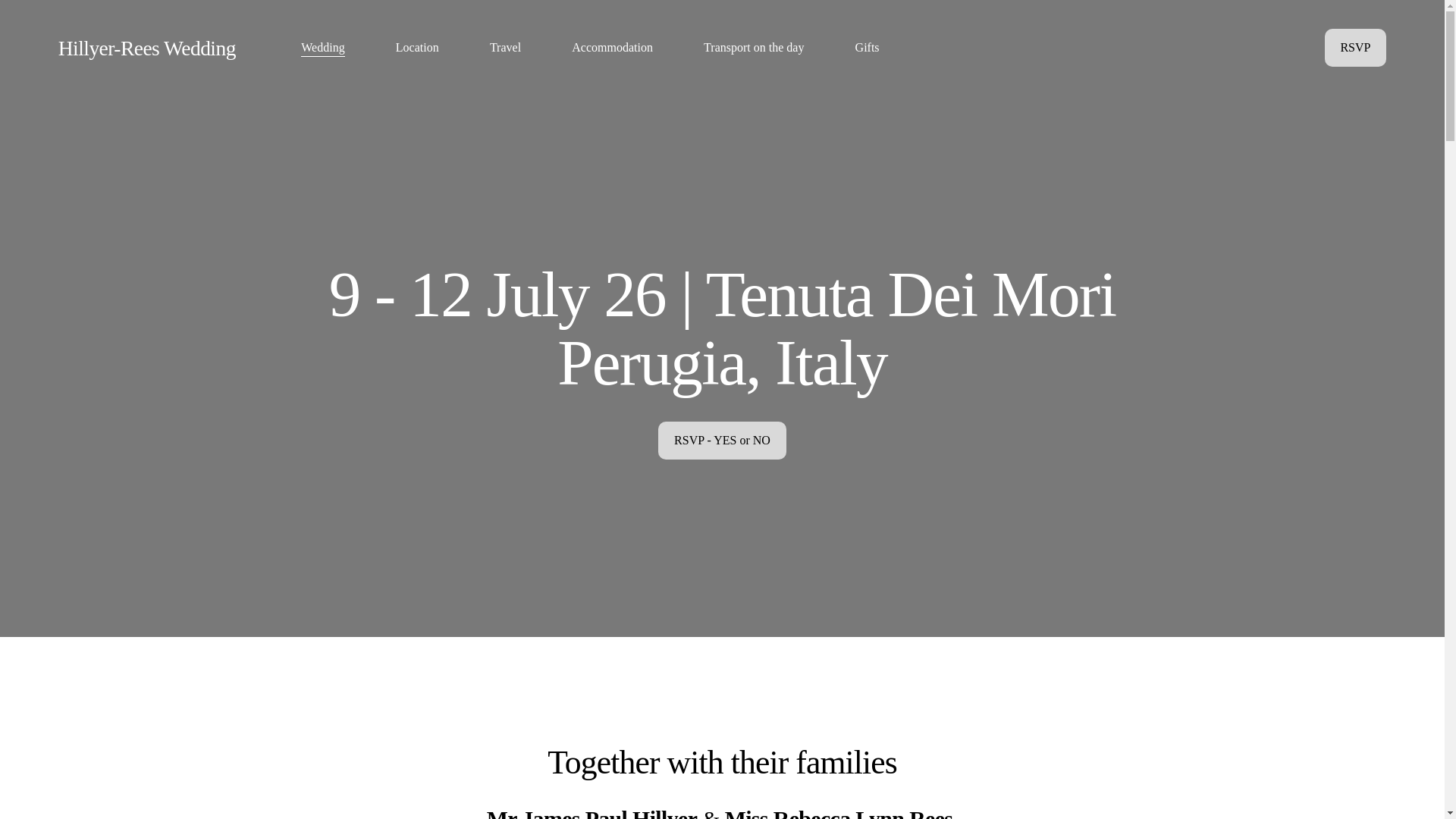 website screenshot of https://jamesbeccawedding.co.uk/
