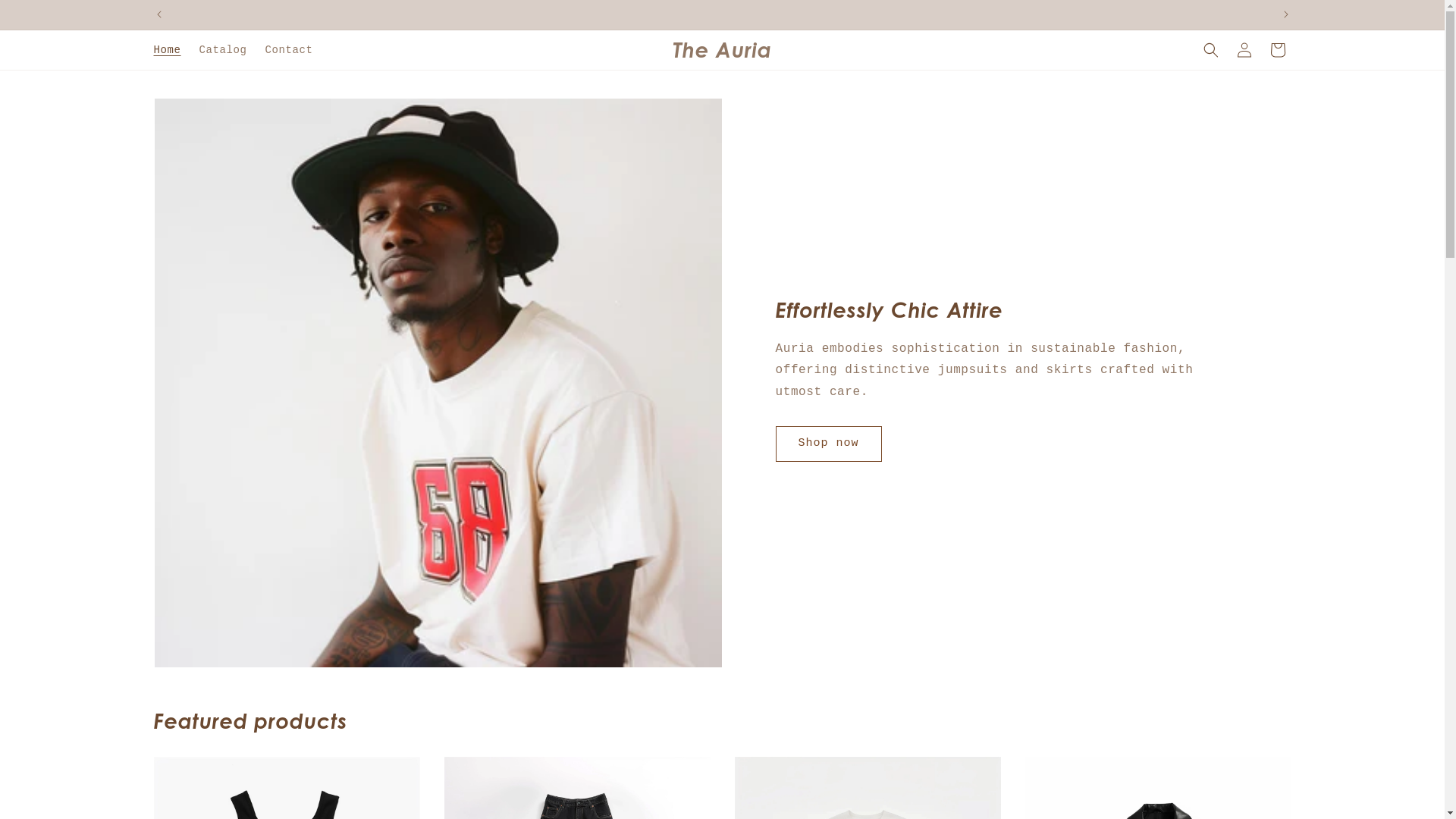 website screenshot of https://theauria.love/