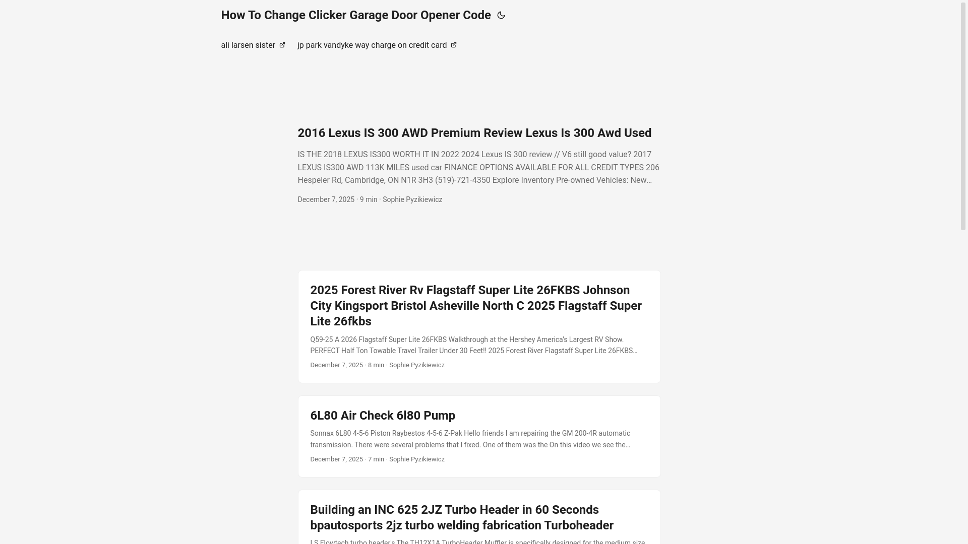 website screenshot of https://howtochangeclickergaragedooropenercode.pages.dev/