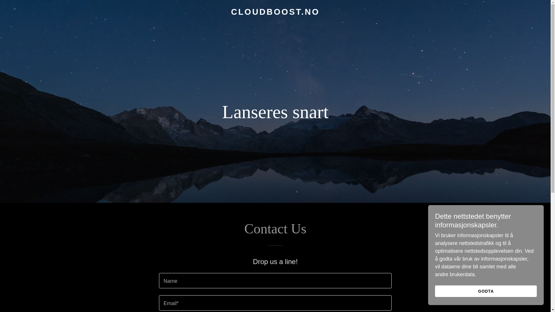 website screenshot of https://cloudboost.no/