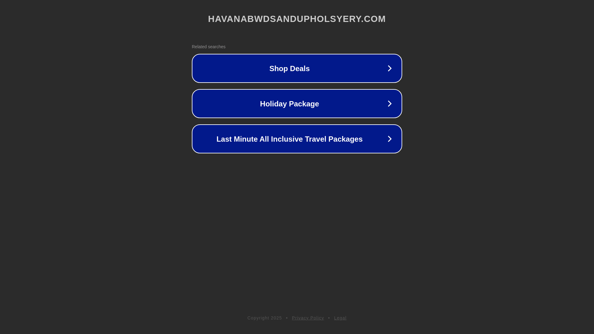 website screenshot of https://havanabwdsandupholsyery.com/