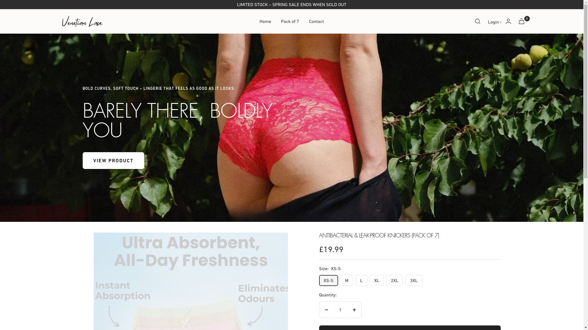 website screenshot of https://venetiamax.store/