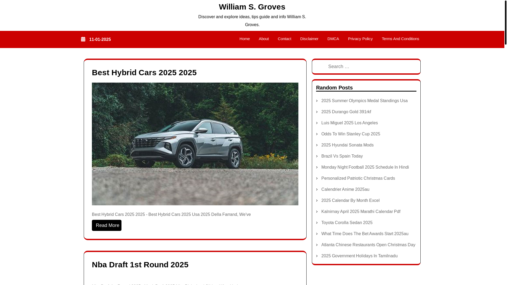 website screenshot of https://williamsgroves.pages.dev/