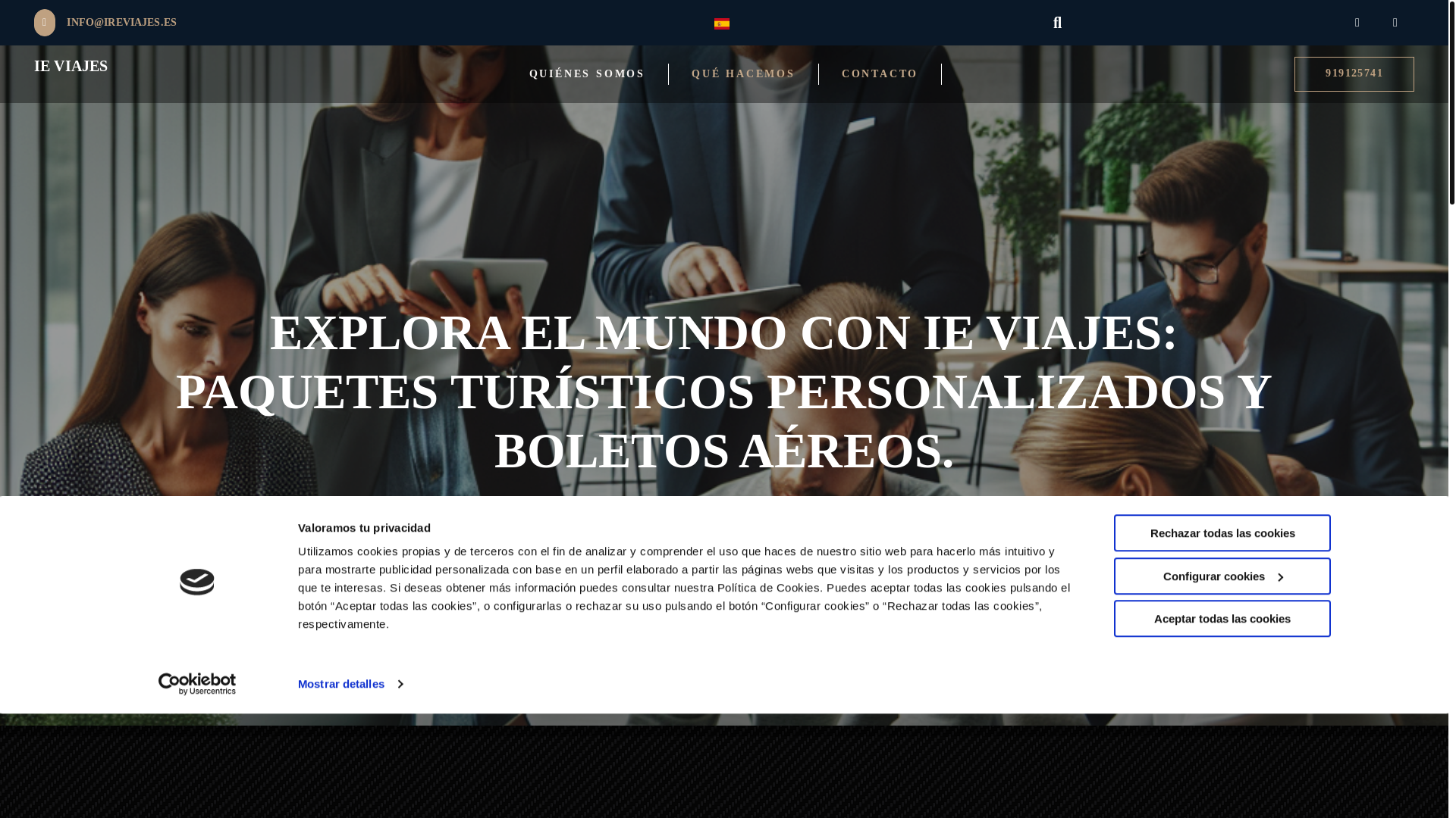 website screenshot of https://xn--ieviajesespaa-tkb.com/