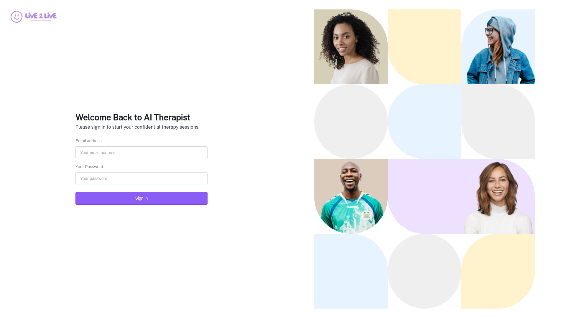 website screenshot of https://live2lives.com/