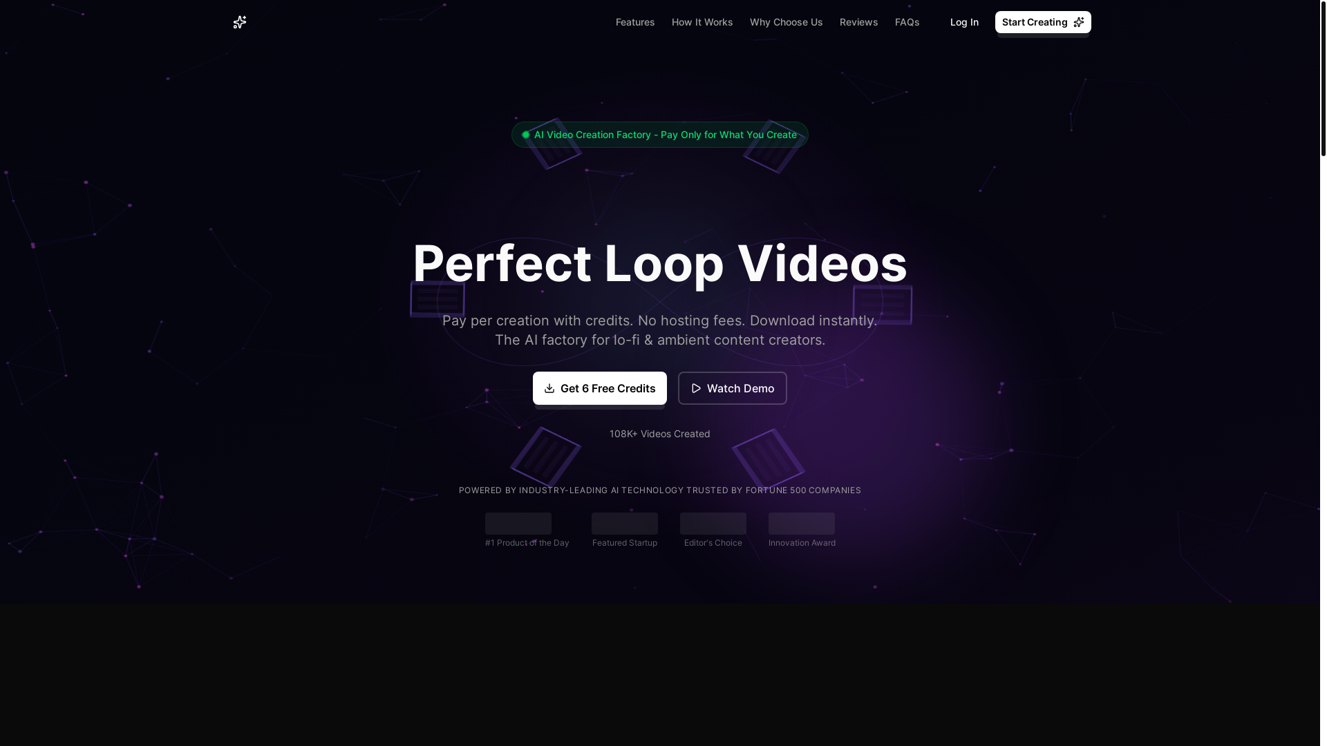 website screenshot of https://vibeview.ai/