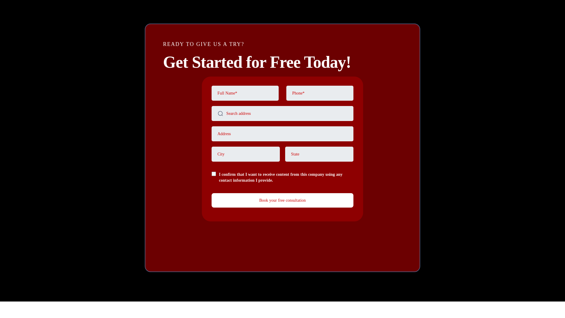 website screenshot of https://davidheinehomes.com/