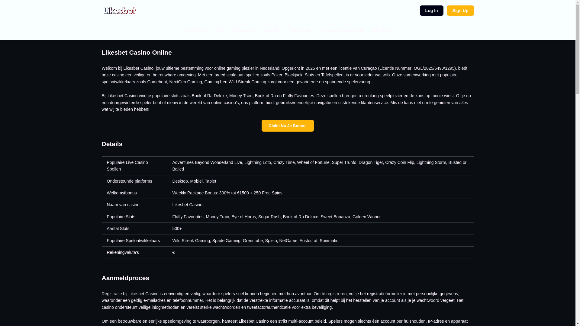 website screenshot of https://likesbet-casino-nl.pages.dev/