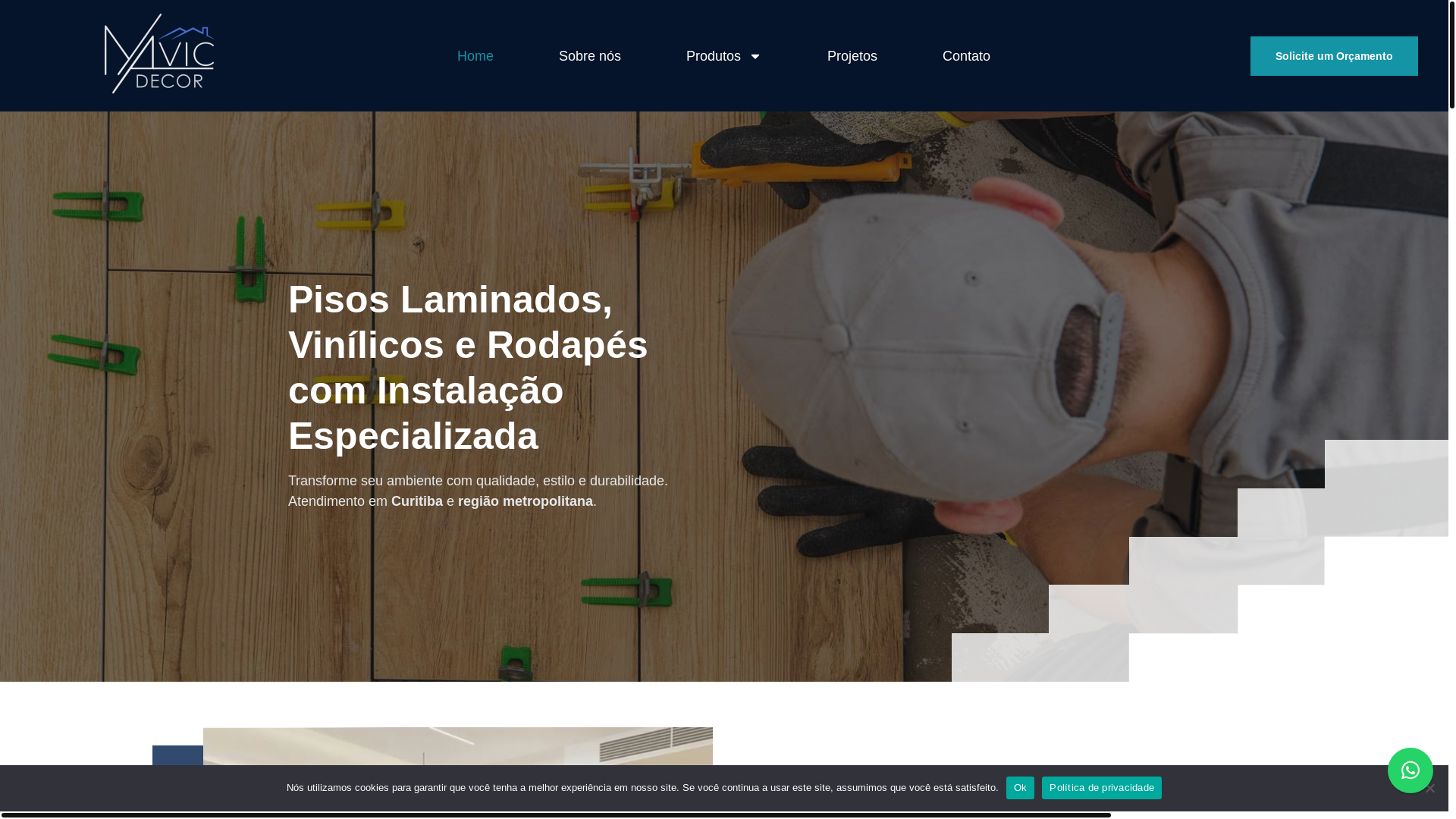 website screenshot of https://mavicdecor.com.br/