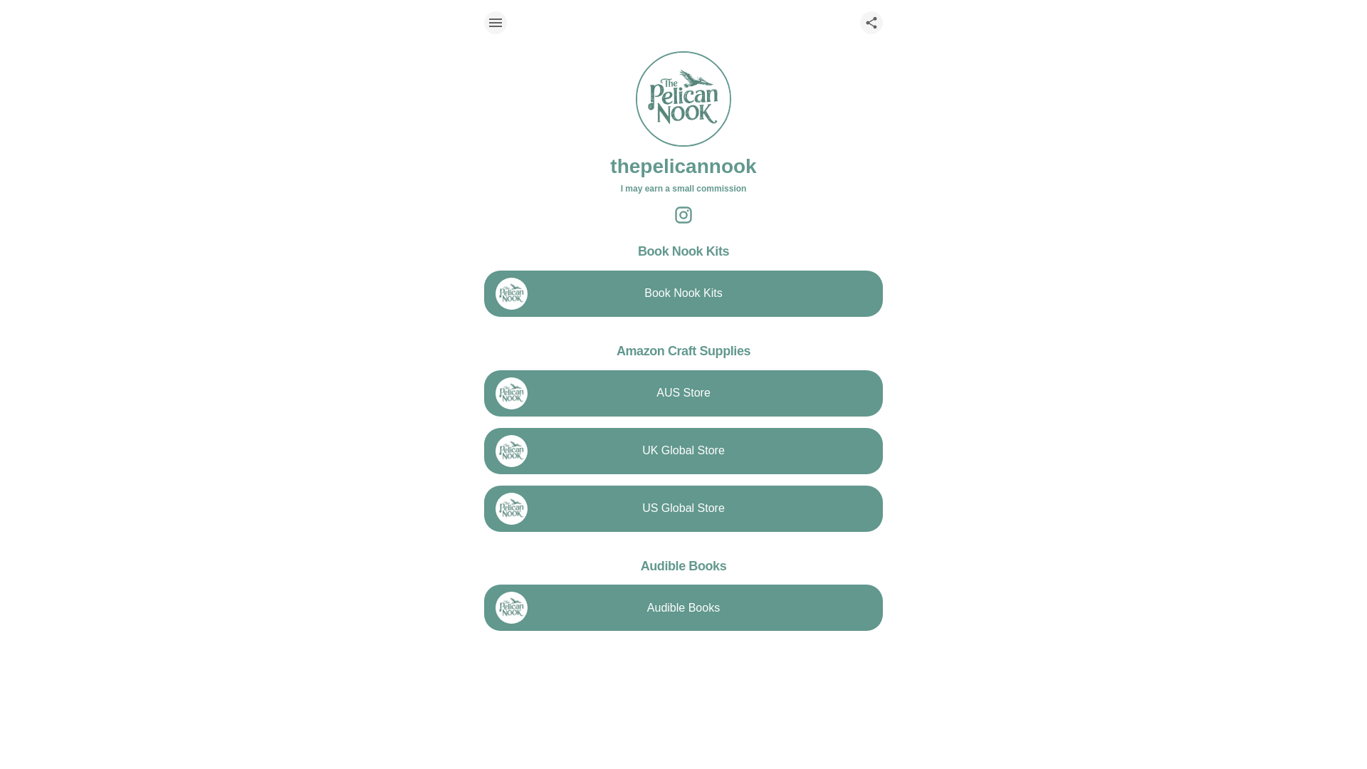 website screenshot of https://thepelicannook.bio/