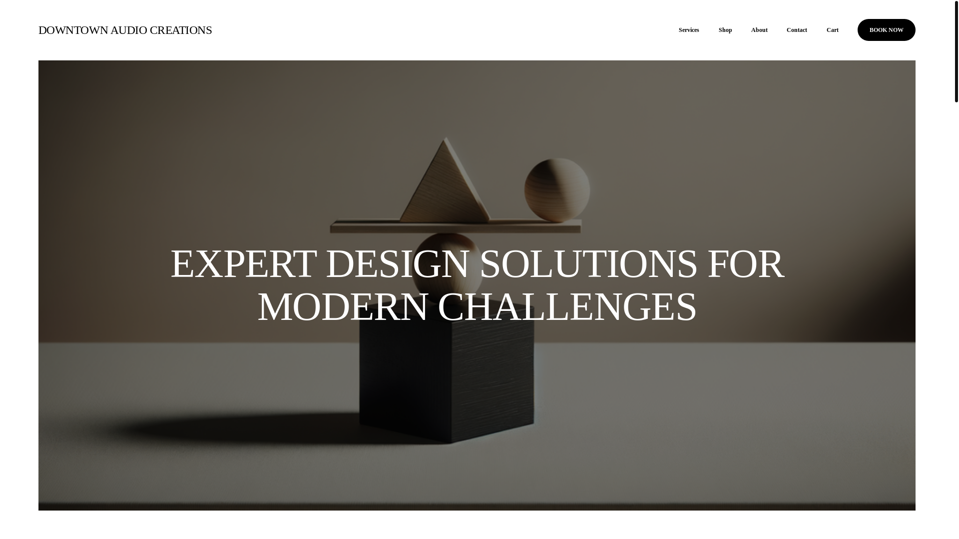 website screenshot of https://downtownaudiocreations.org/