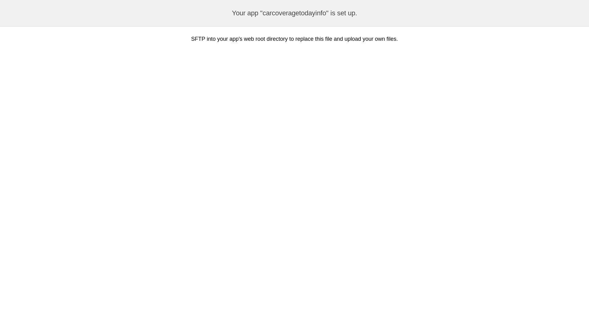 website screenshot of https://carcoveragetoday.info/
