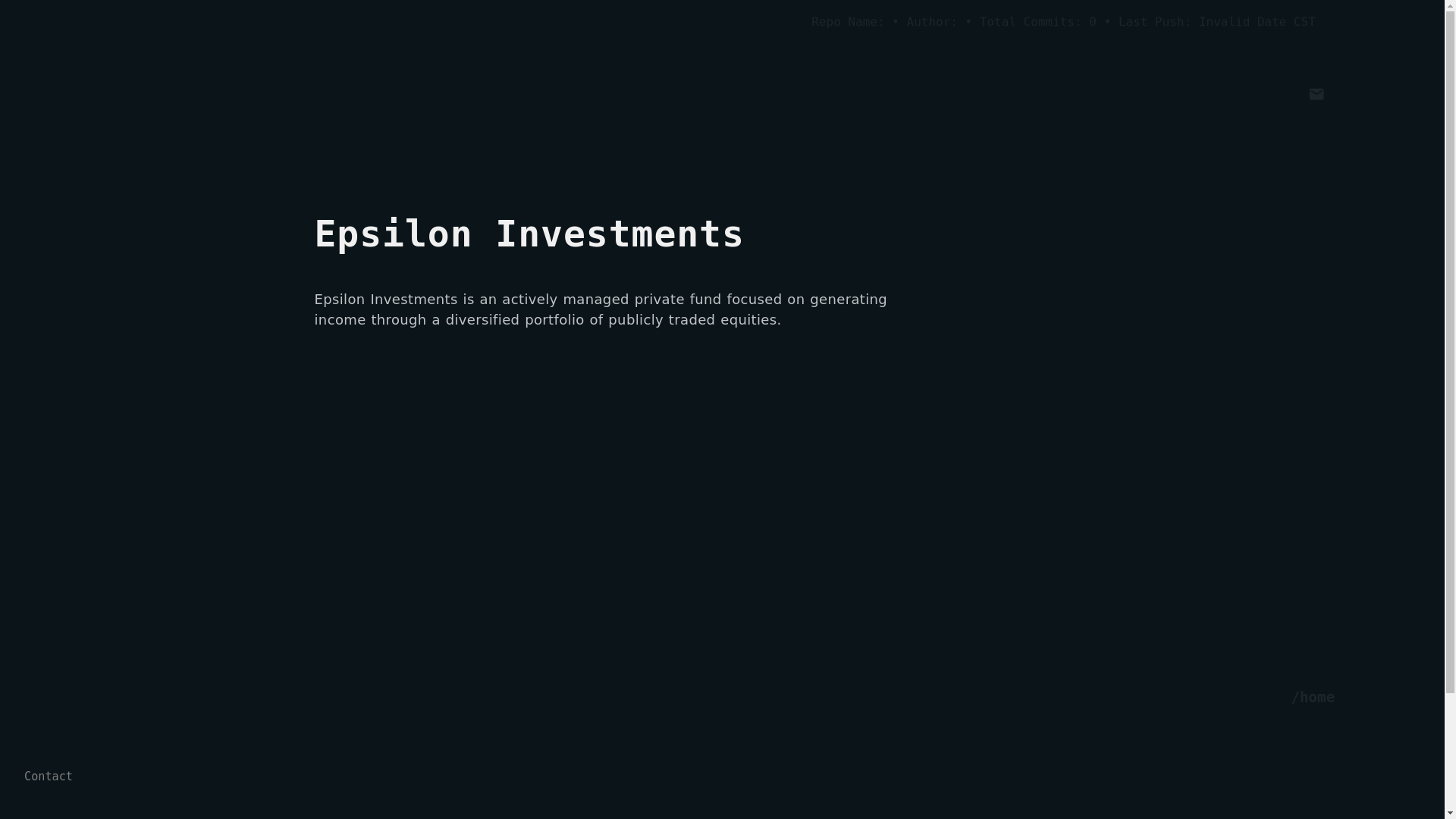 website screenshot of https://epsiloninvestments.org/
