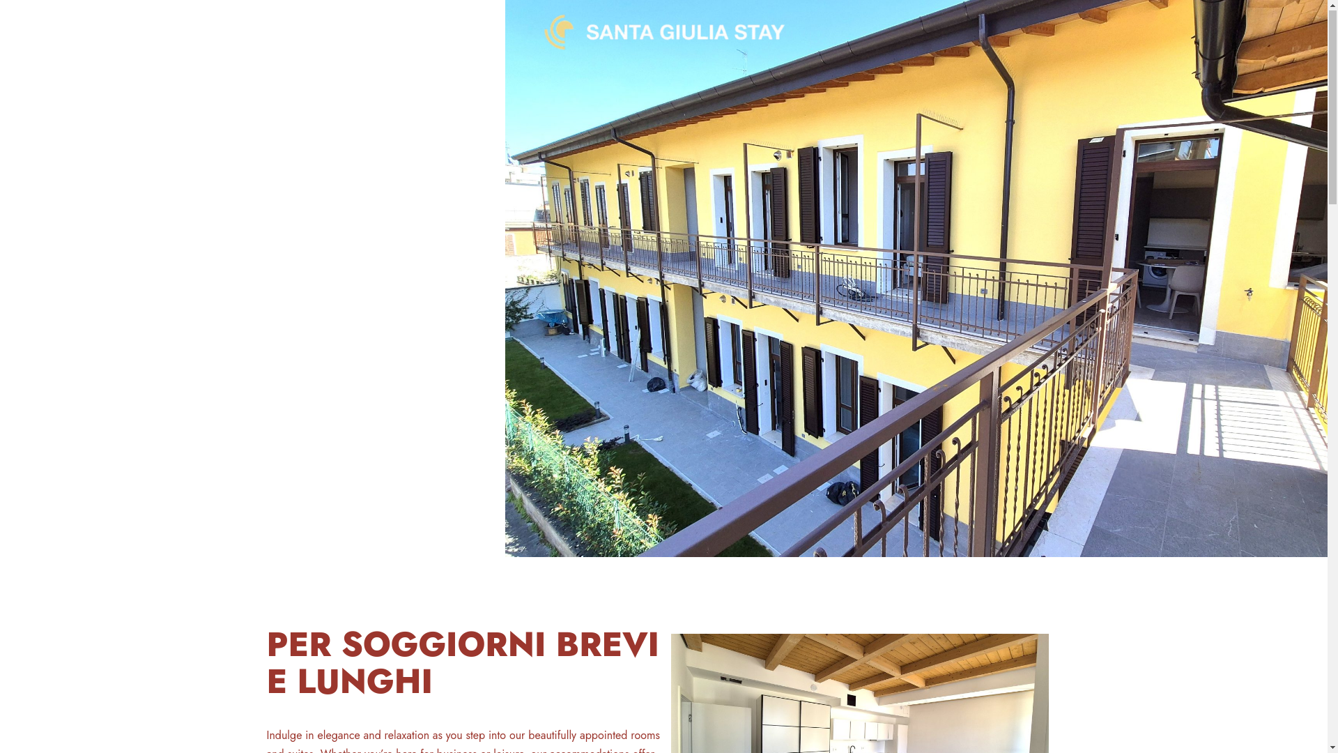 website screenshot of https://santagiuliastay.com/