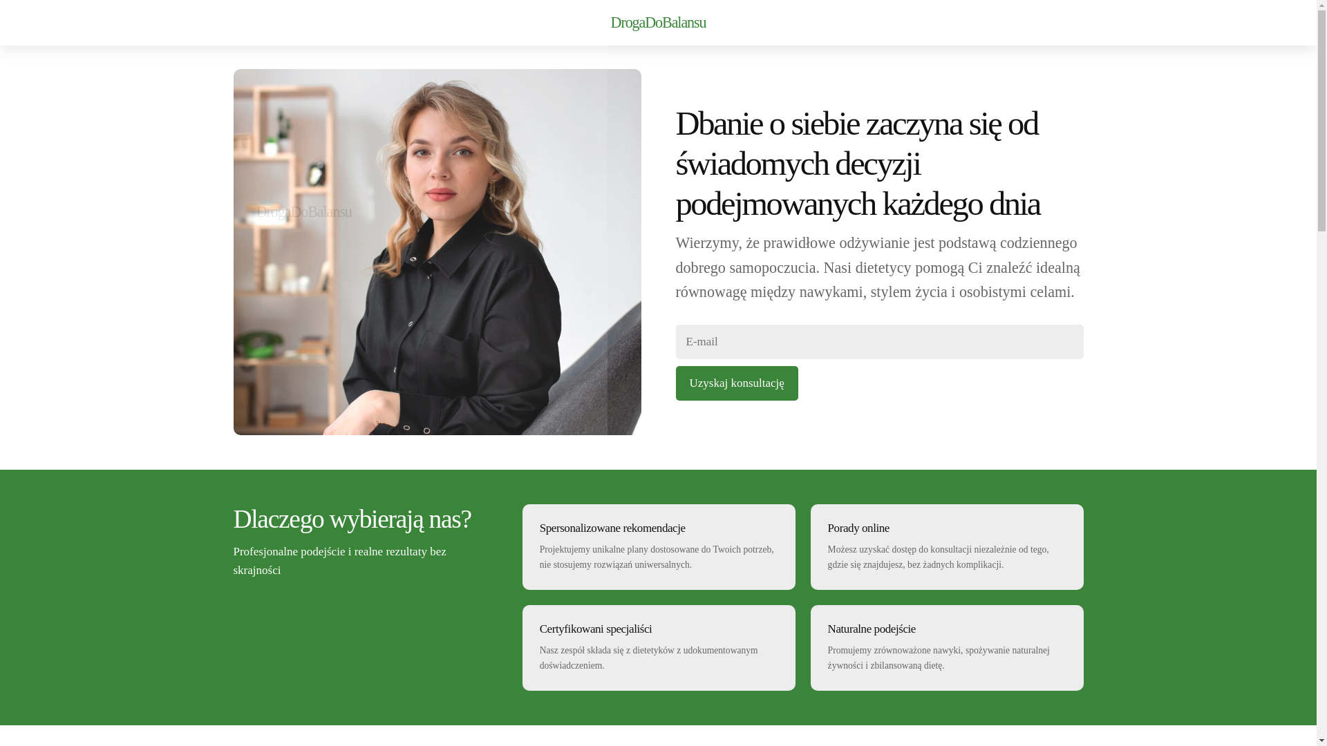 website screenshot of https://drogadobalansuplus.info/