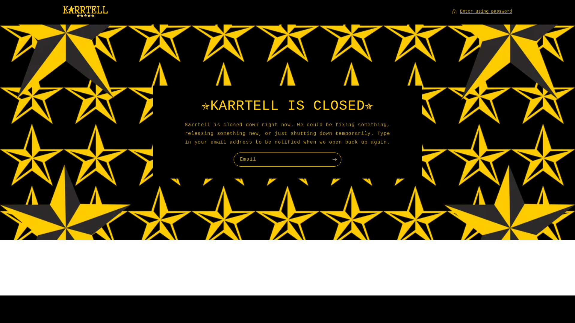 website screenshot of https://karrtell.store/