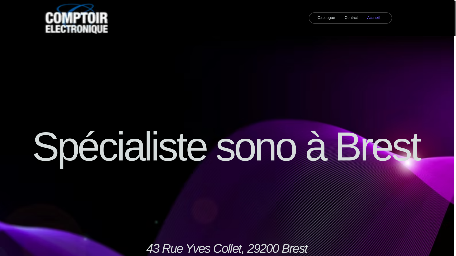 website screenshot of https://comptoirelectroniquedebrest.com/