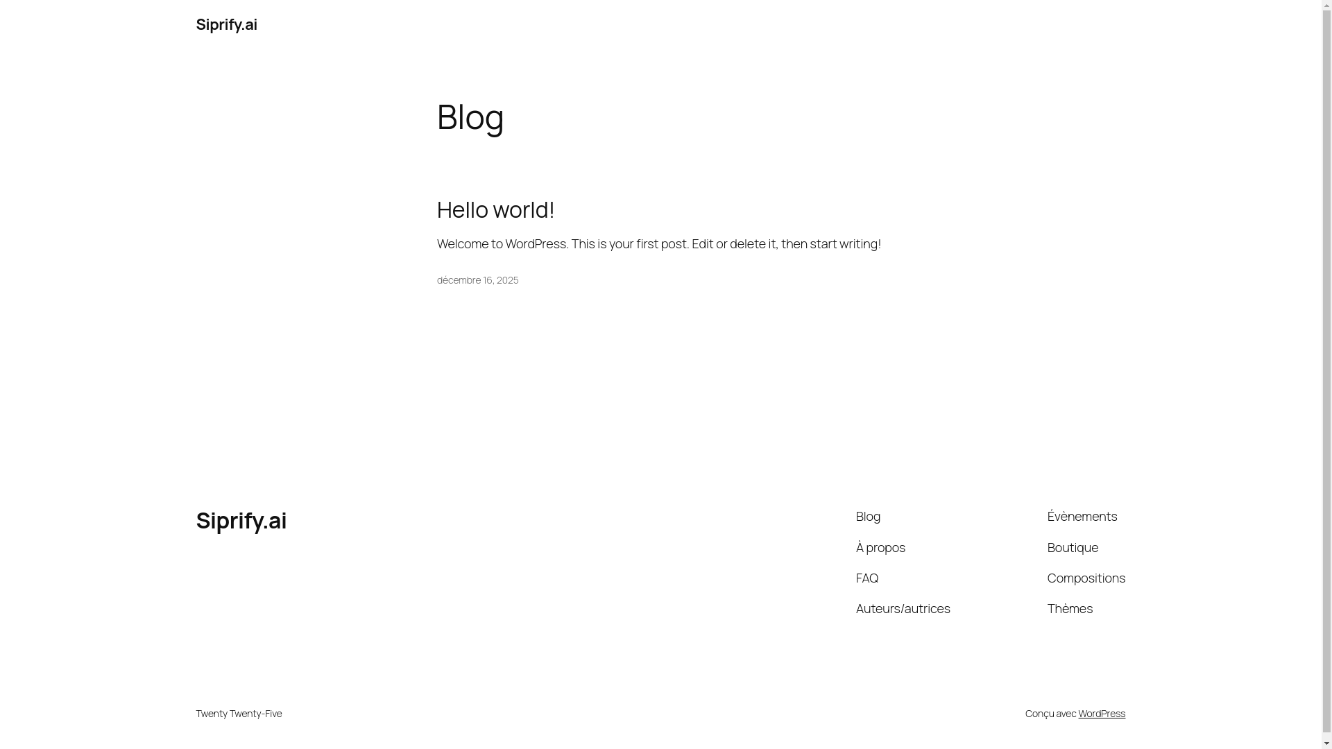 website screenshot of https://siprify.ai/