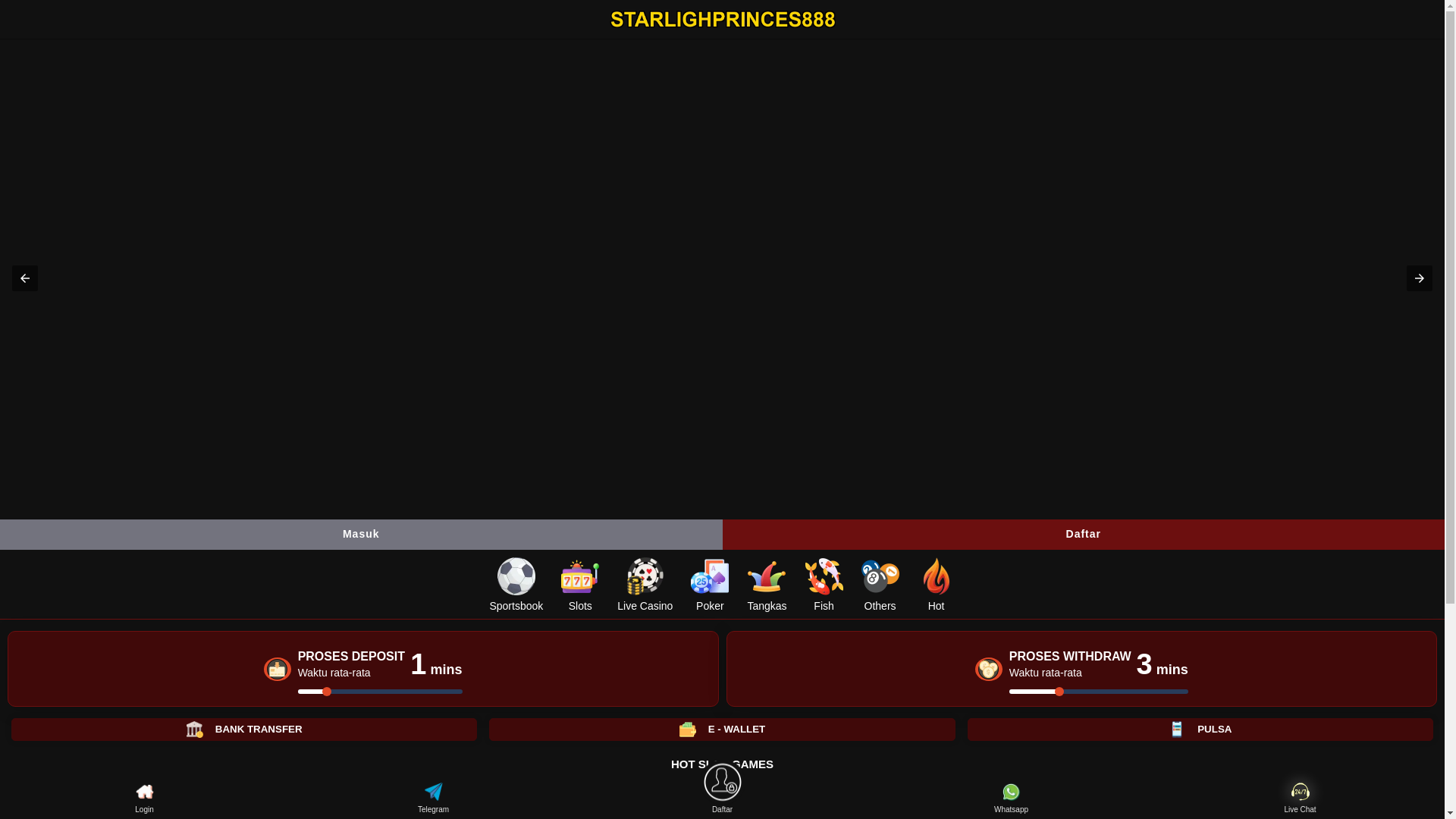 website screenshot of https://starlighprinces888.com/