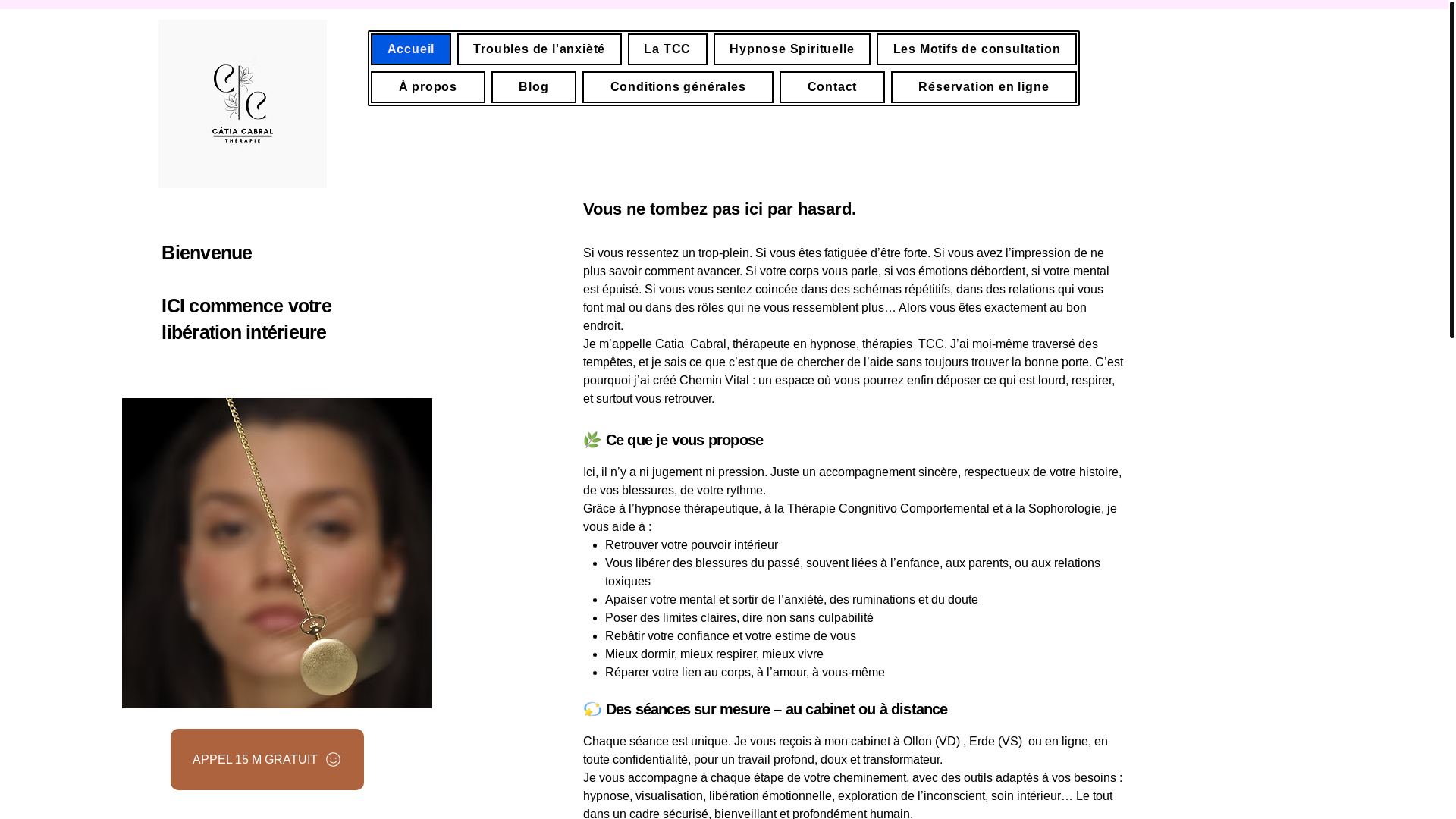 website screenshot of https://catiacabral.ch/