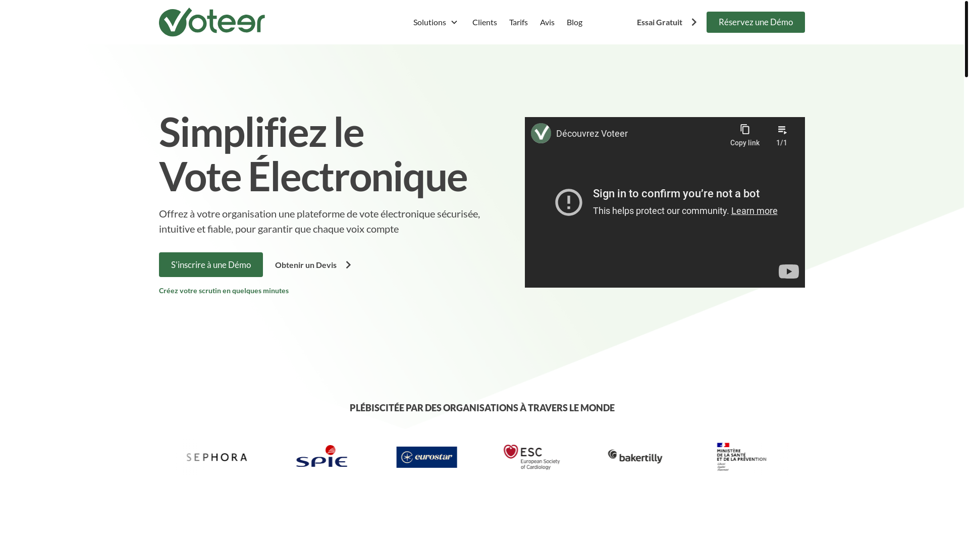 website screenshot of https://connectwithvoteerpro.com/