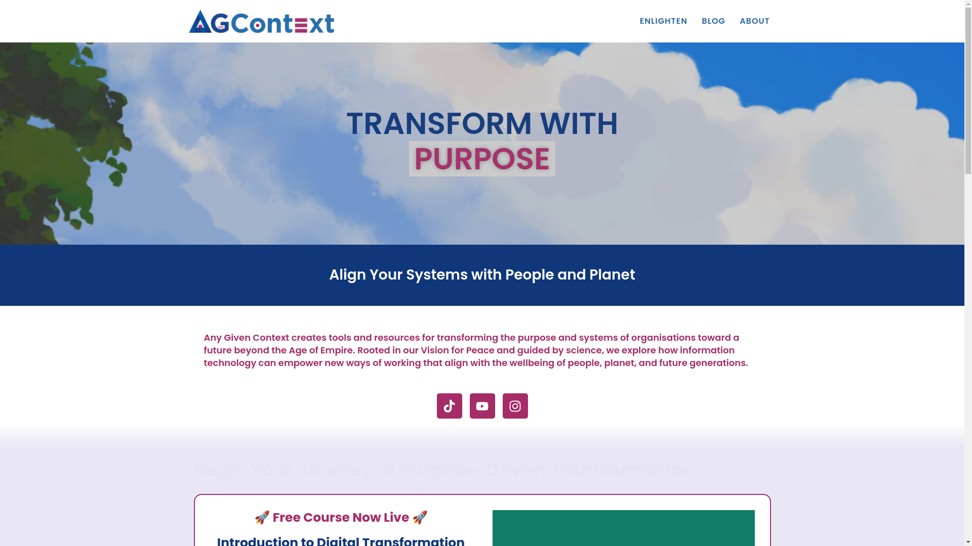 website screenshot of https://agcontext.au/