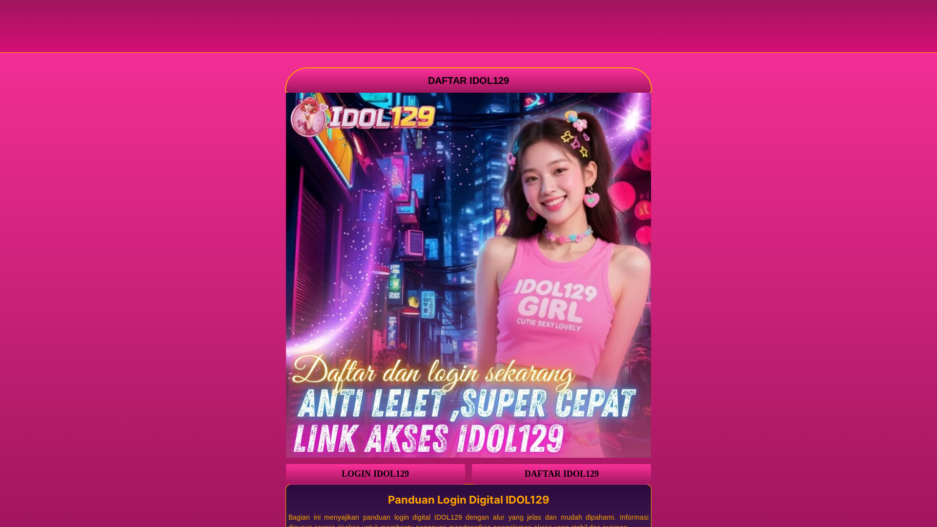 website screenshot of https://idol129music.pages.dev/