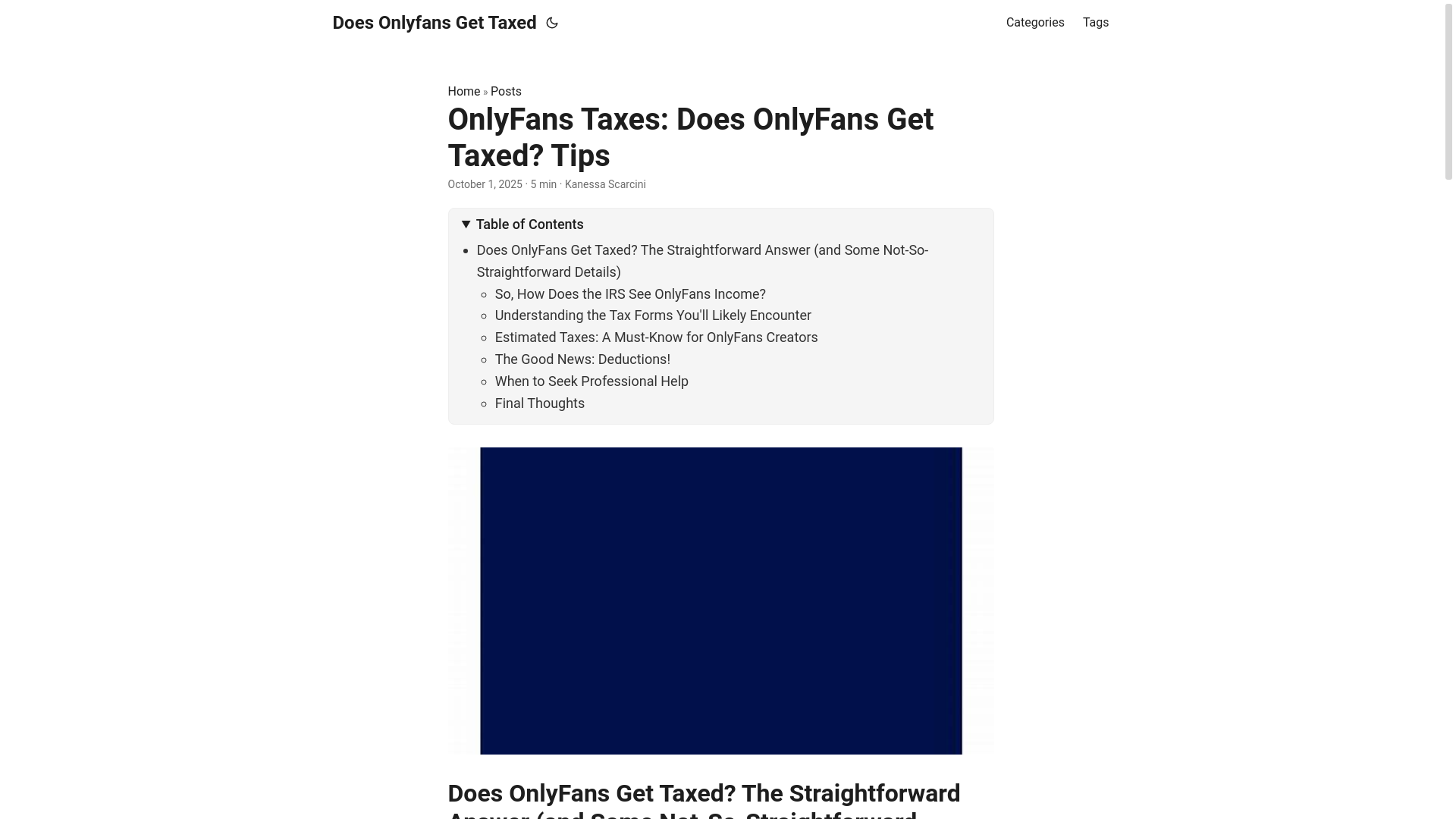 website screenshot of https://does-onlyfans-get-taxed.pages.dev/