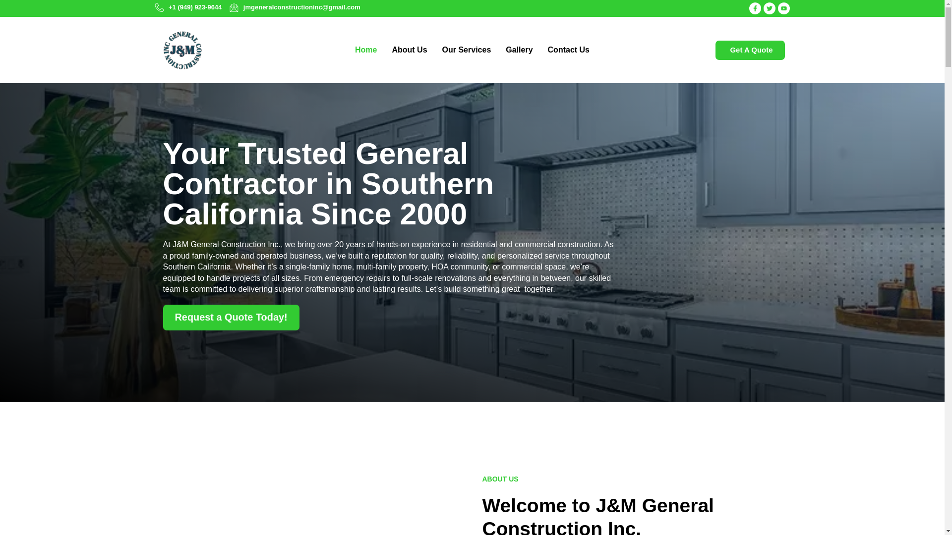 website screenshot of https://jandmgeneralconstruction.com/