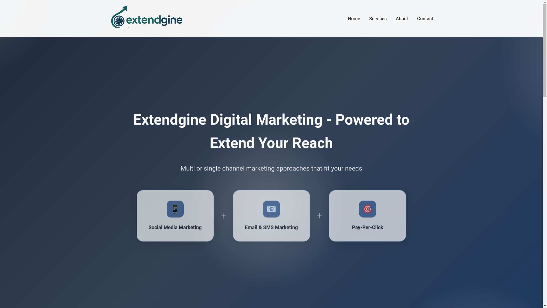 website screenshot of https://extengine.net/