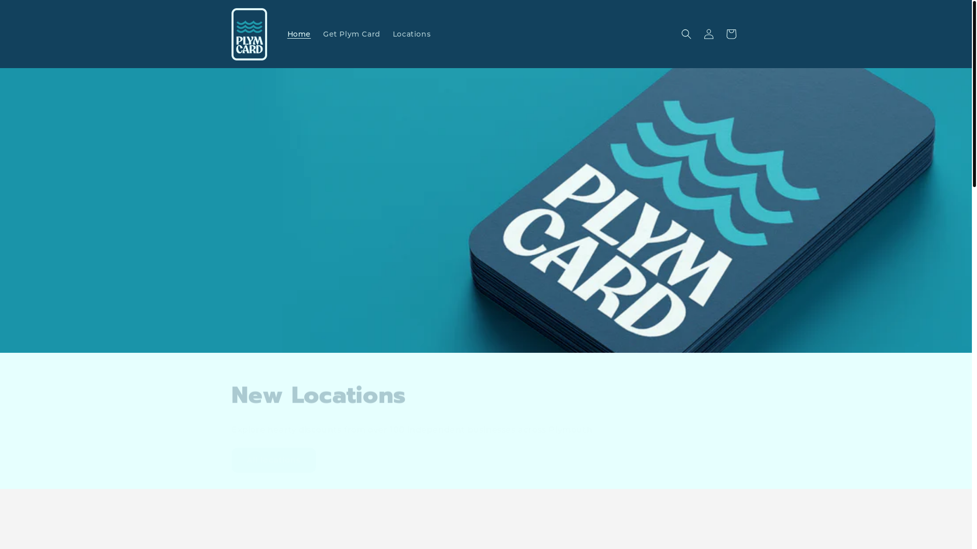 website screenshot of https://plymcard.com/