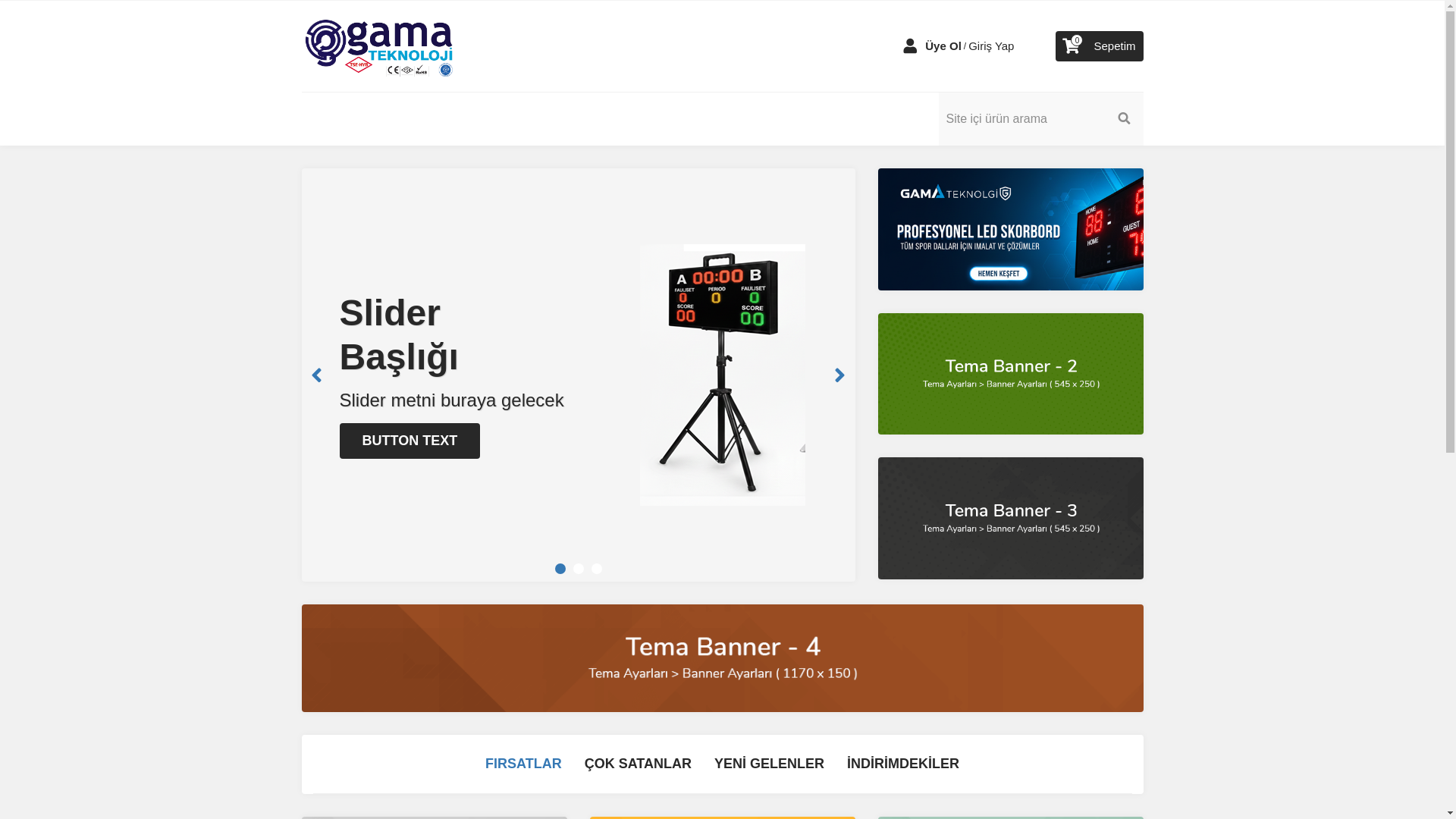 website screenshot of https://gamateknoloji.com.tr/