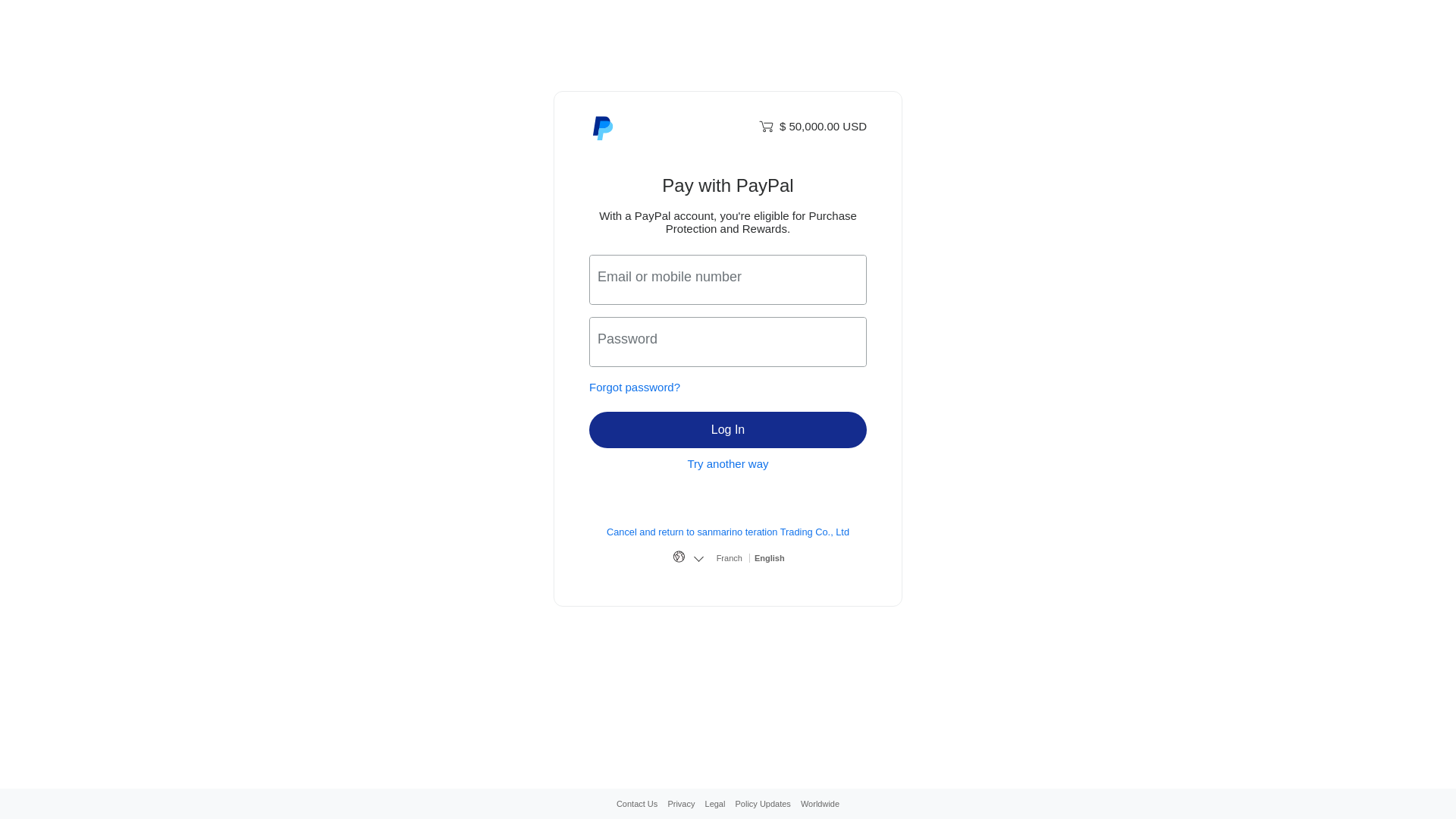 website screenshot of https://test-paypal-01.pages.dev/