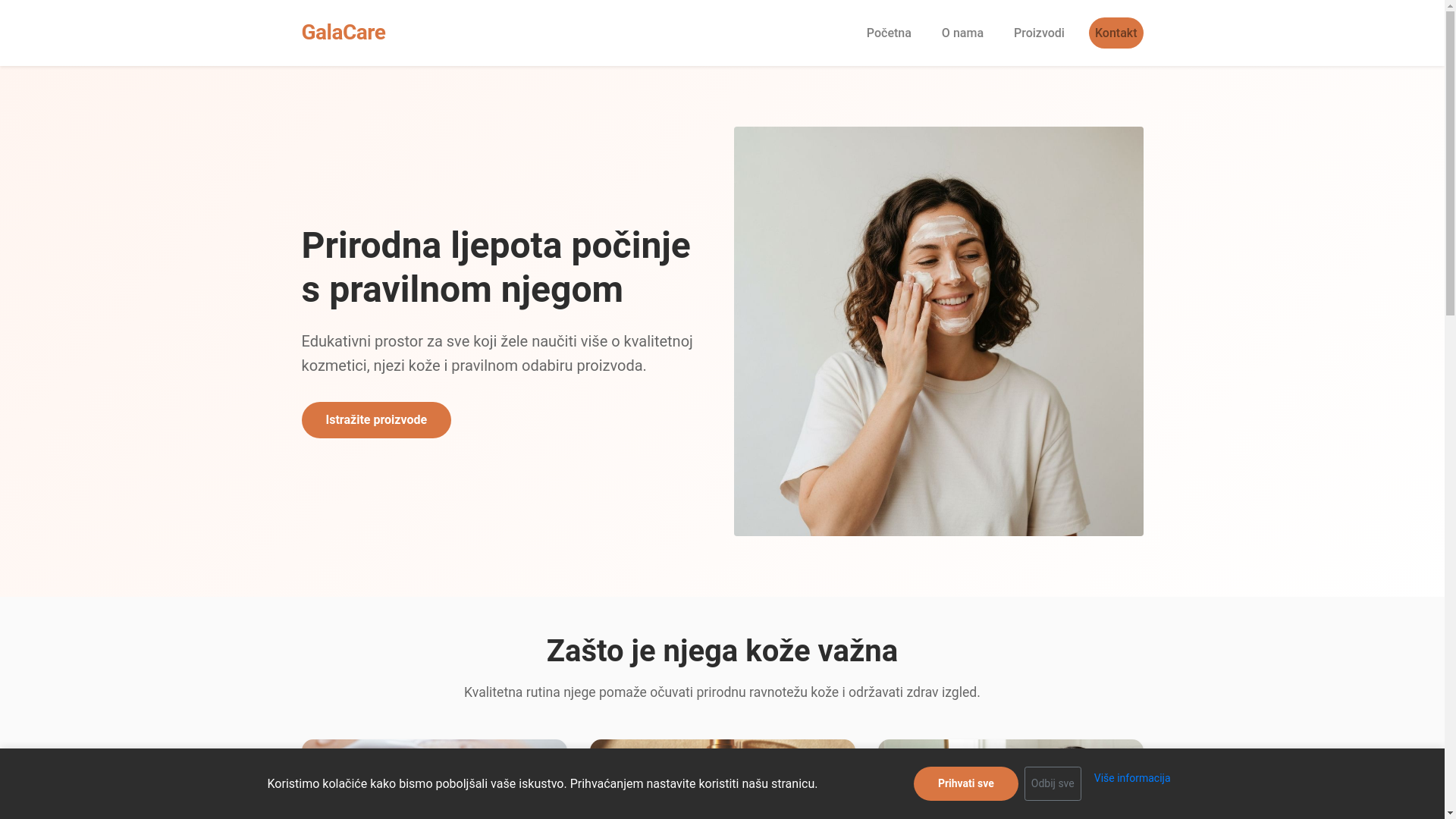 website screenshot of https://galacareac.info/