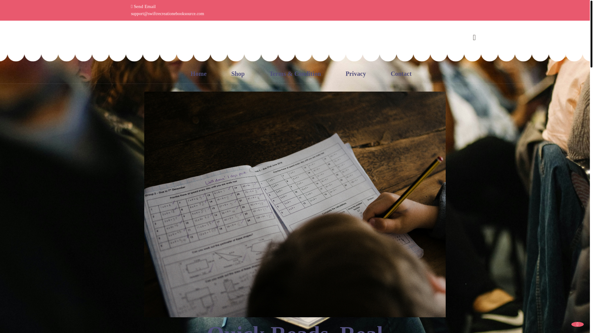 website screenshot of https://swiftrecreationebooksource.com/