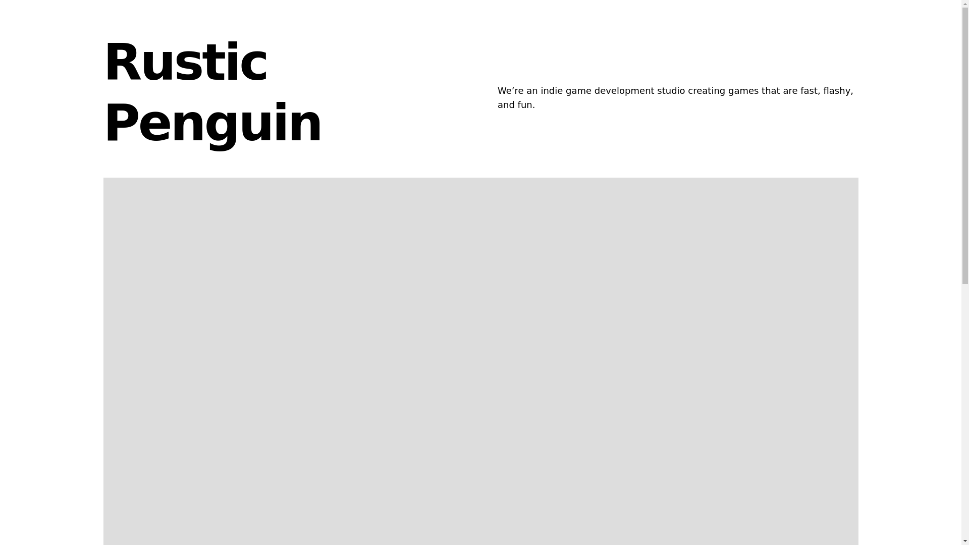 website screenshot of https://rusticpengu.in/