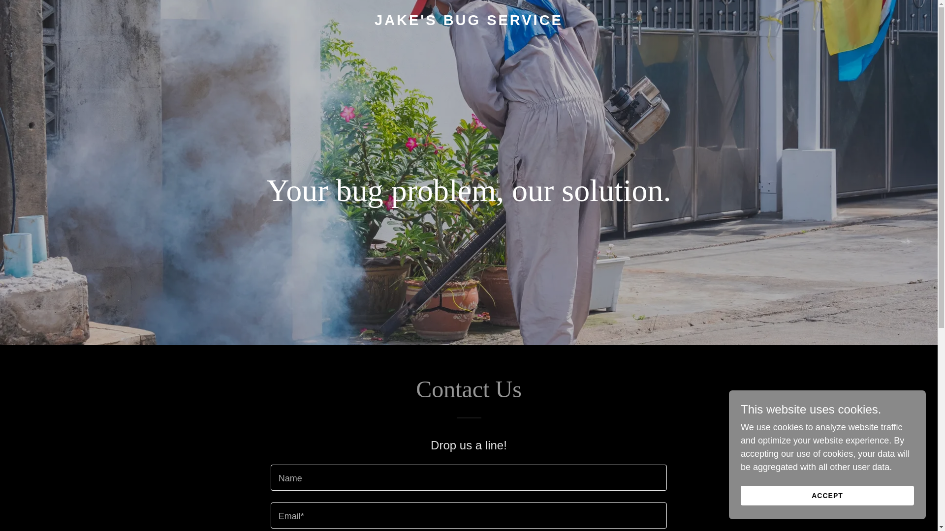 website screenshot of https://jakesbugservice.com/
