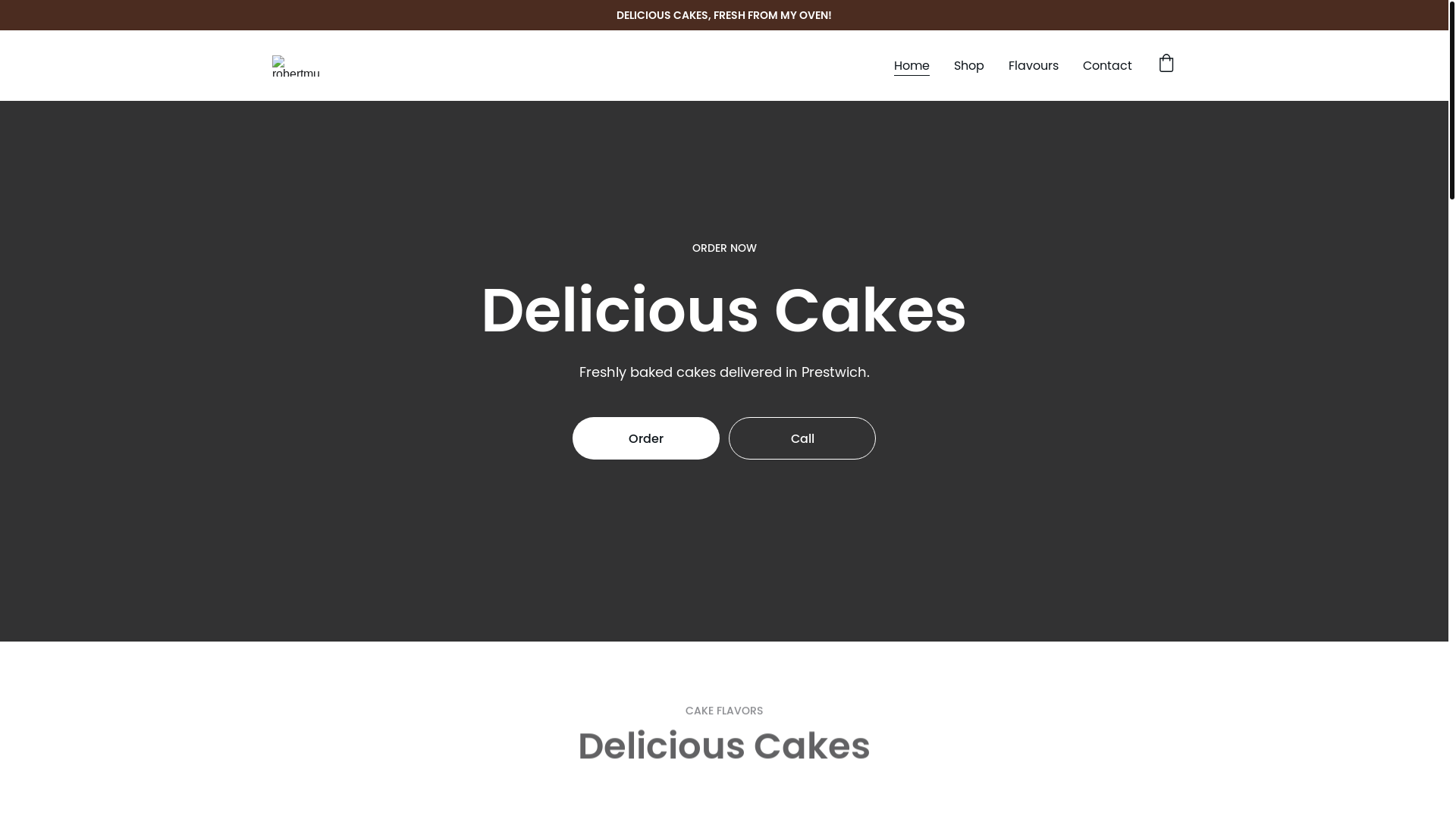 website screenshot of https://robertmuncaster.shop/