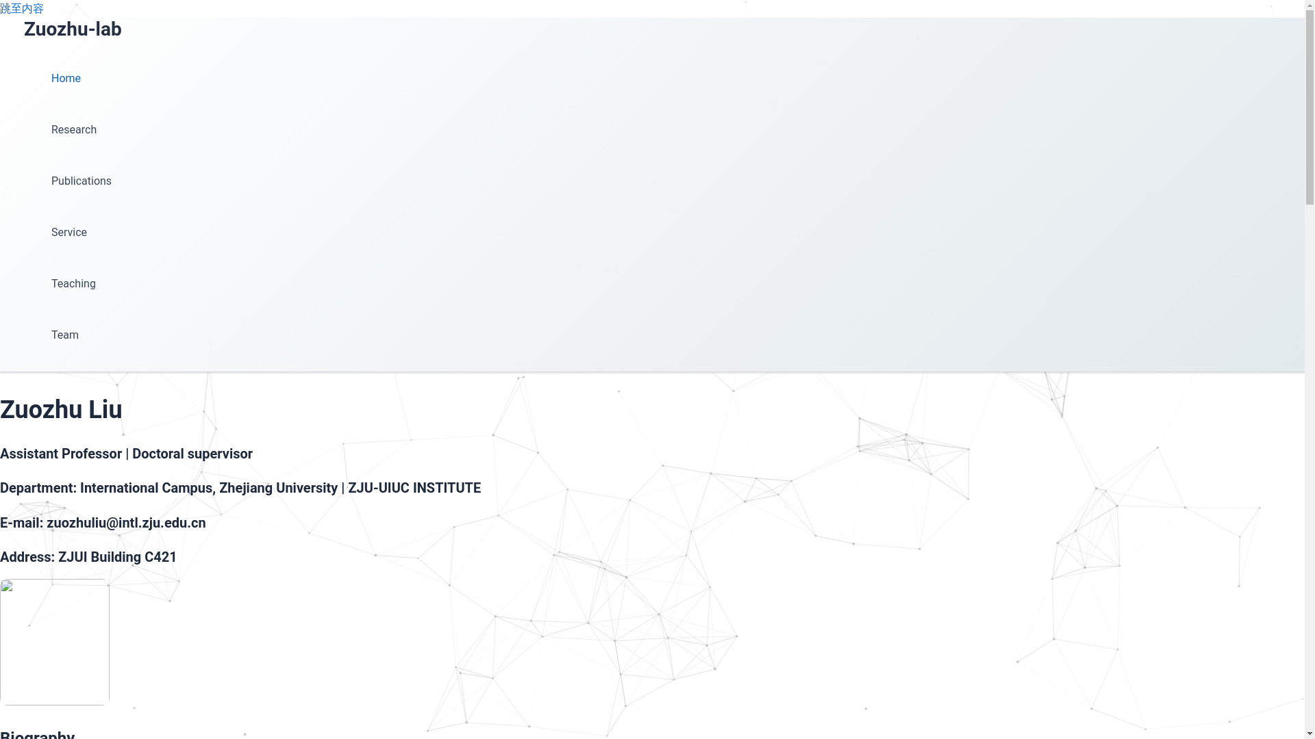 website screenshot of https://zzlab.org.cn/